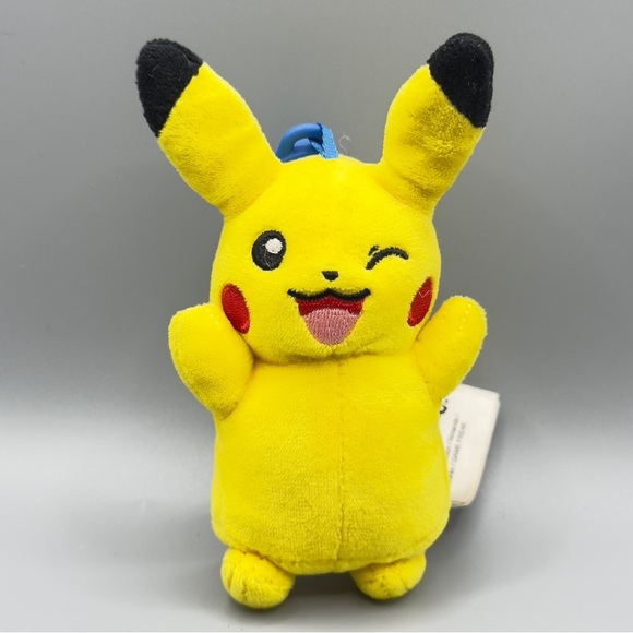 🧸 3/$15 | 2024 Pokémon Pikachu Plush Keychain Clip Yellow Stuffed Toy Nintendo - Picture 3 of 8
